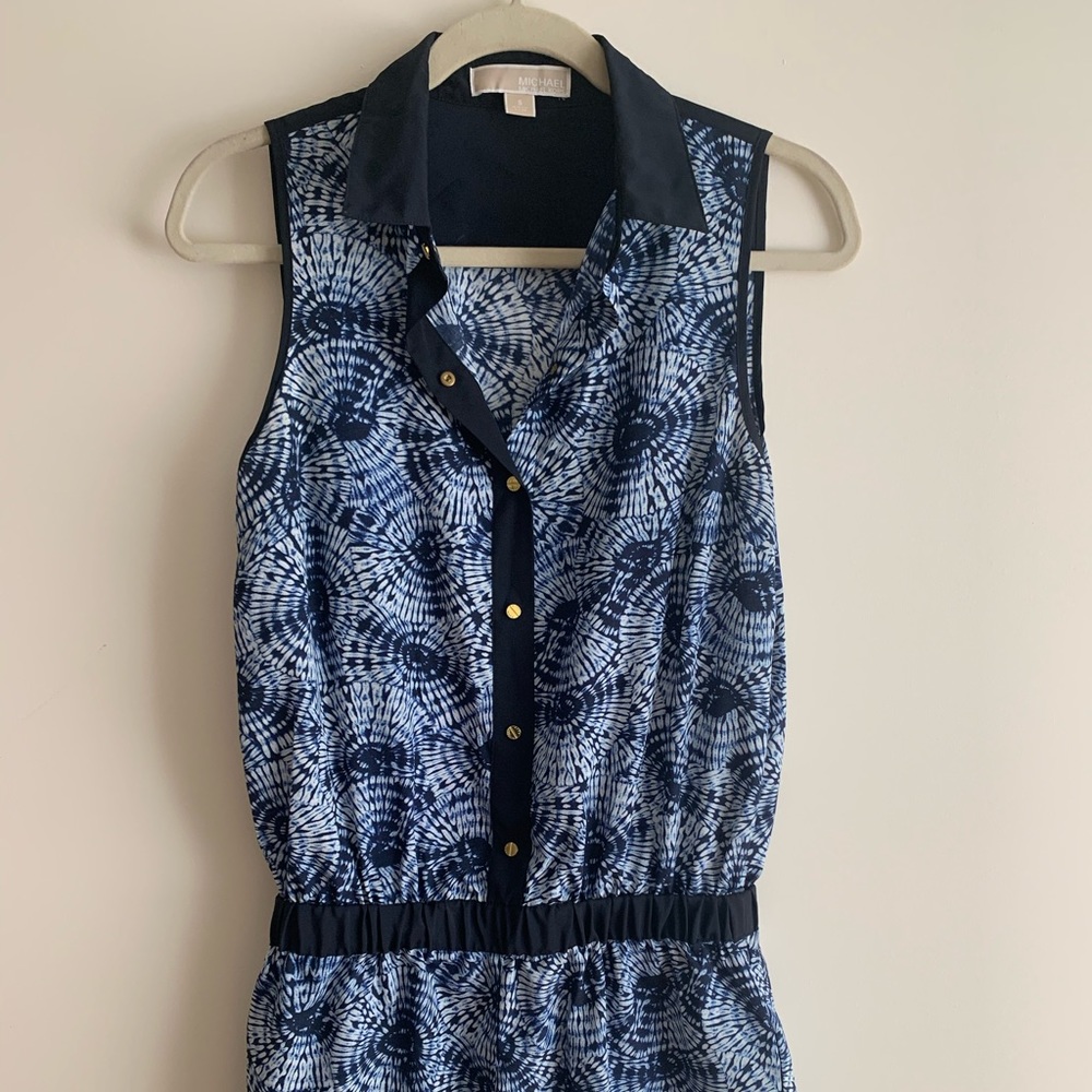 Michael Kors, Blue Tie Dye Romper, S